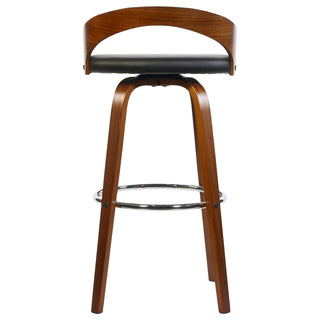 Teo High Chair With Unique Wooden Backrest - Brown