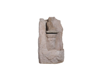 Sandstone Buddha Water Fountain in Cave Design