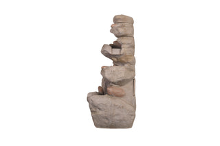 Zig-Zag Curtain Stony Natural Sandstone Water Fountain
