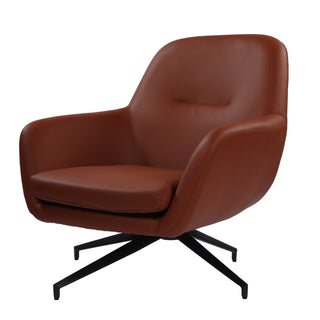 Celeste Modern Leather Armchair  Chair - Brown