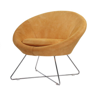 Chelsea Lounge Chair with fabric and Sturdy Metal Frame