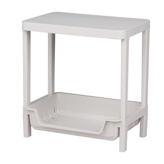 Plastic Multipurpose Storage Organizer Rack - Grey