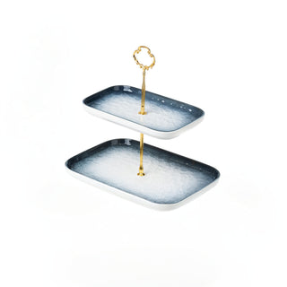 Serving 2 Tier Tray for Cake & Desserts