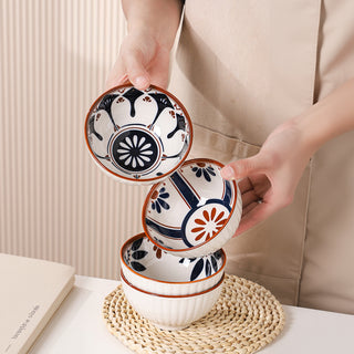 Spring Blossom Ceramic Bowl Set for Kitchen & Dining Microwave Safe