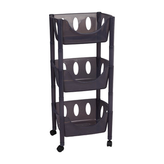 3-Tier Transparent Kitchen Storage Rack Organizer