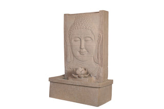 Sandstone Buddha Face Fountain