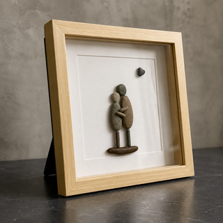 Beside You, Always – Handcrafted Pebble Art Frame