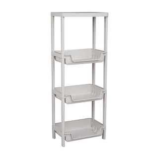 Plastic Multipurpose Storage Organizer Rack - Grey