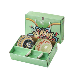 Classic Floral Ceramic Bowl Set for Kitchen & Dining Microwave Safe