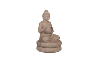 Sandstone Water Fountain Buddha Sitting with Pot