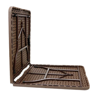 1.8 Meter Portable Folding HDPE Outdoor Picnic Garden Table - Brown
