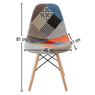 Eames Replica Patchwork Chair - Multicolor Chair urbancart.in