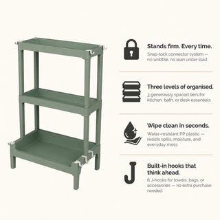 3-Tier Multifunction Storage Rack