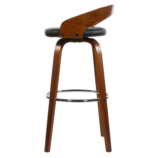 Teo High Chair With Unique Wooden Backrest - Brown