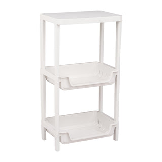 Plastic Multipurpose Storage Organizer Rack - Grey