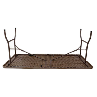 1.8 Meter Portable Folding HDPE Outdoor Picnic Garden Table - Brown