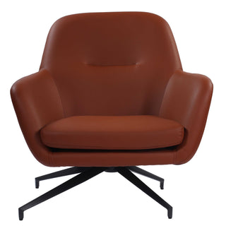 Celeste Modern Leather Armchair  Chair - Brown