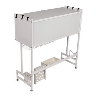 Over-Sink Dish Drying Rack Stainless Steel 2 Tier - Black