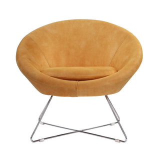 Chelsea Lounge Chair with fabric and Sturdy Metal Frame