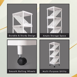 4-Tier Shoe Rack Organizer 7-Pair Capacity