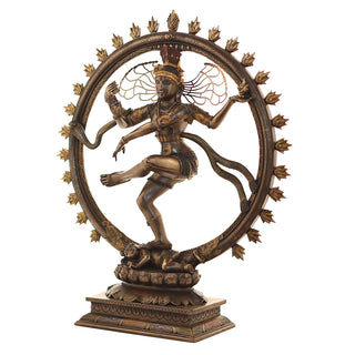 Lord Natraj Shiva Made of Bronze composite - 15.5 x 4 x 18 Inch, 2.6 Kg