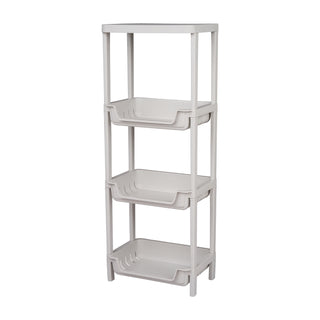 Plastic Multipurpose Storage Organizer Rack - Grey