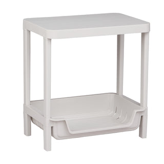 Plastic Multipurpose Storage Organizer Rack - Grey