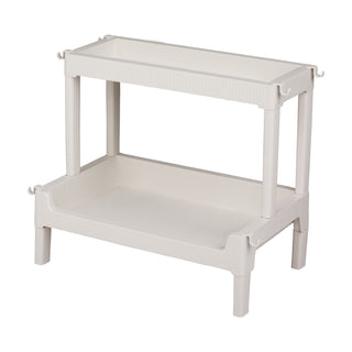 2-Tier Plastic Storage Trolley