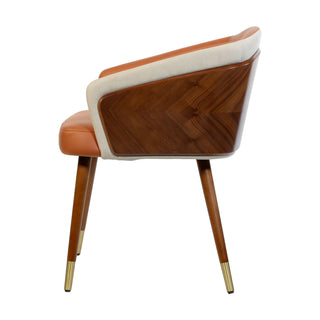 Zurich Wood Finish Dining Chair - Tan