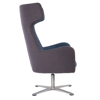 Isabella Lounge Chair with Armrest - Blue