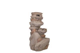 Zig-Zag Curtain Stony Natural Sandstone Water Fountain