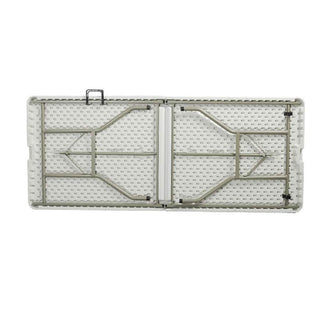 2.4 Metre Portable Folding  ABS Outdoor Picnic Garden Table - White OUTDOOR urbancart.in