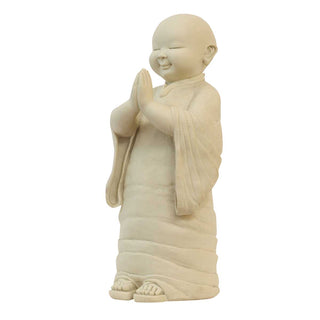 Lord Namaste Monk Made of Marble Dust - 10 x 10 x 27 Inch, 13.7 Kg