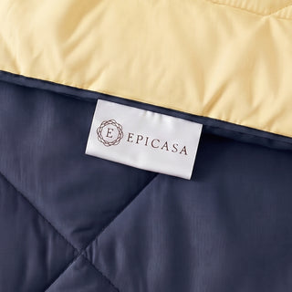 Epicasa Reversible Comforter | 200 GSM Thermal Bonded Fill | 110 GSM Micro Peach Fabric | All Season AC Quilt | Diamond Quilted | Lightweight Duvet Blanket for Home Bedroom |