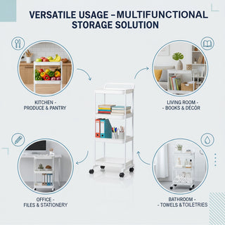 4-Tier Storage Organizer Trolley