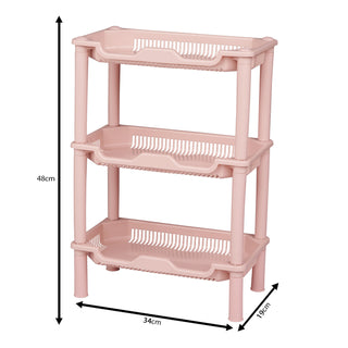 3-Tier Plastic Kitchen Storage Rack