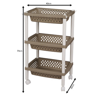 Utility Storage Trolley With Wheels