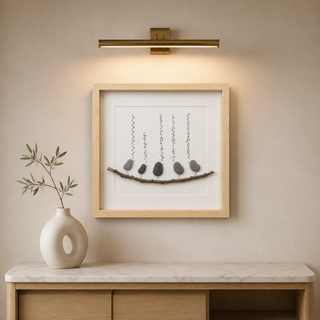 Where Every Voice Belongs - Handcrafted Pebble Art in Shadow Box Frame