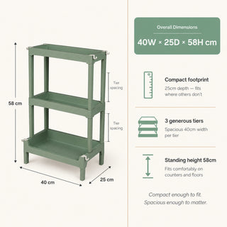 3-Tier Multifunction Storage Rack