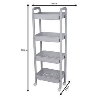 Plastic Rolling Storage Trolley