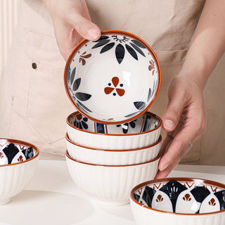Spring Blossom Ceramic Bowl Set for Kitchen & Dining Microwave Safe