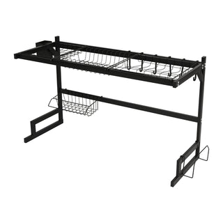 Drying Rack Stainless Steel  2 Tier – Black