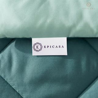 Epicasa Reversible Comforter | 200 GSM Thermal Bonded Fill | 110 GSM Micro Peach Fabric | All Season AC Quilt | Diamond Quilted | Lightweight Duvet Blanket for Home Bedroom |