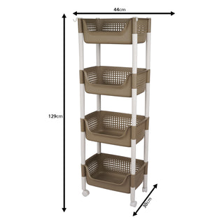 4-Tier Kitchen Storage Rack Organizer