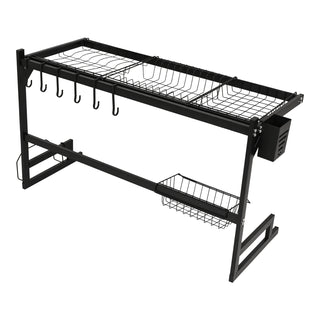 Drying Rack Stainless Steel  2 Tier – Black