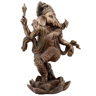 Lord Ganesha Nataraja pose idol made of Bonze Composite - 13 x 11 x 17.5 Inch, 3.9 Kg