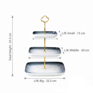 Serving 3 Tier Tray for Cake & Desserts Tiered Cake Stand