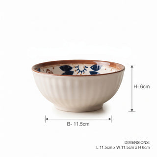 Spring Blossom Ceramic Bowl Set for Kitchen & Dining Microwave Safe