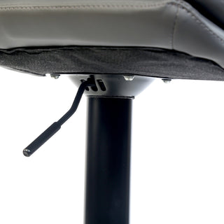 Austin Modern High Chair With Pu Leather - Grey