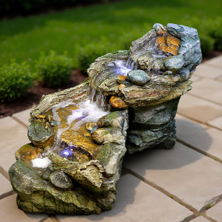 Flowing Mountain Stream Water Fountain